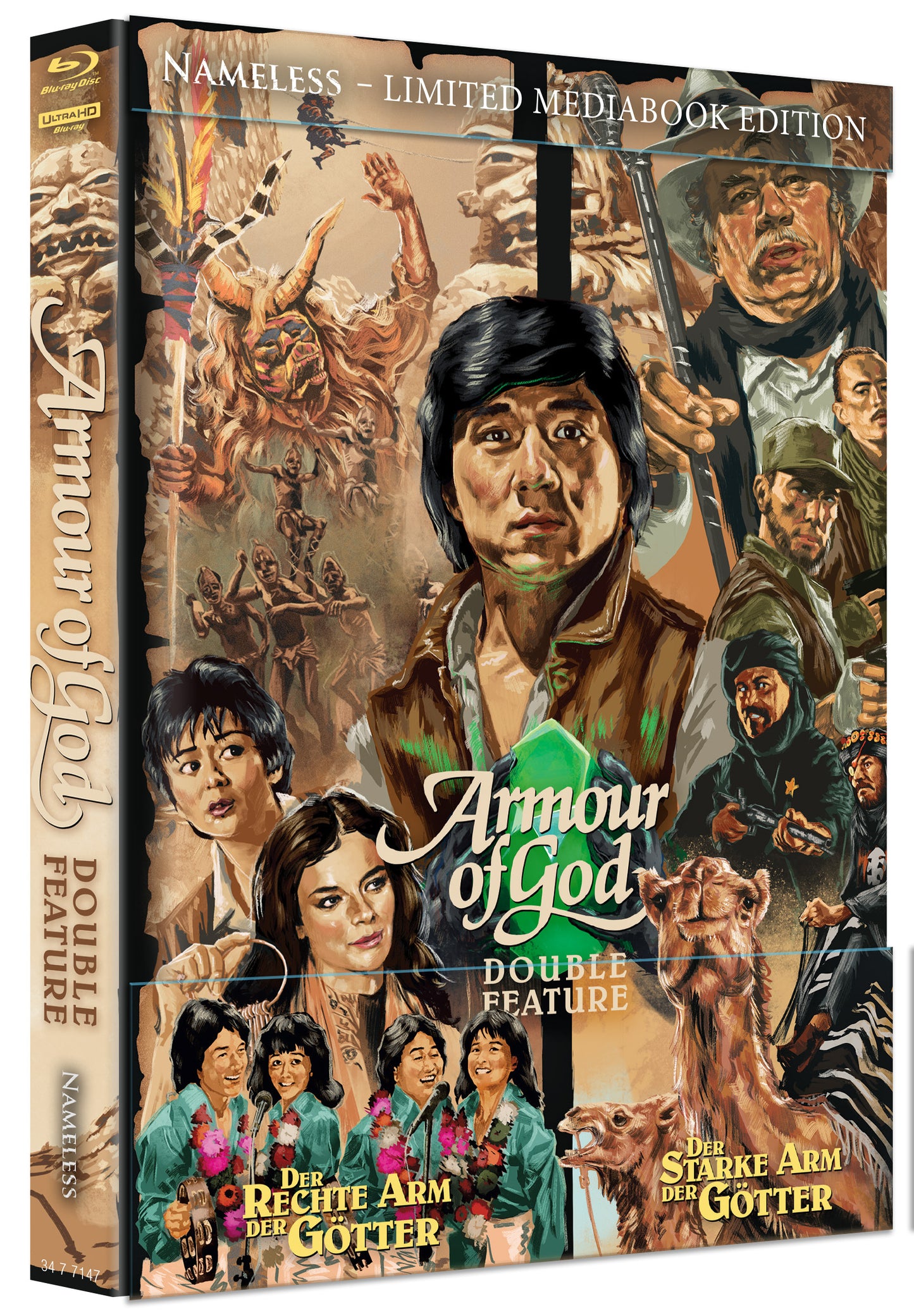 ARMOUR OF GOD 1 & 2 DOUBLE FEATURE - BIG BOOK - 4K-UHD/BD