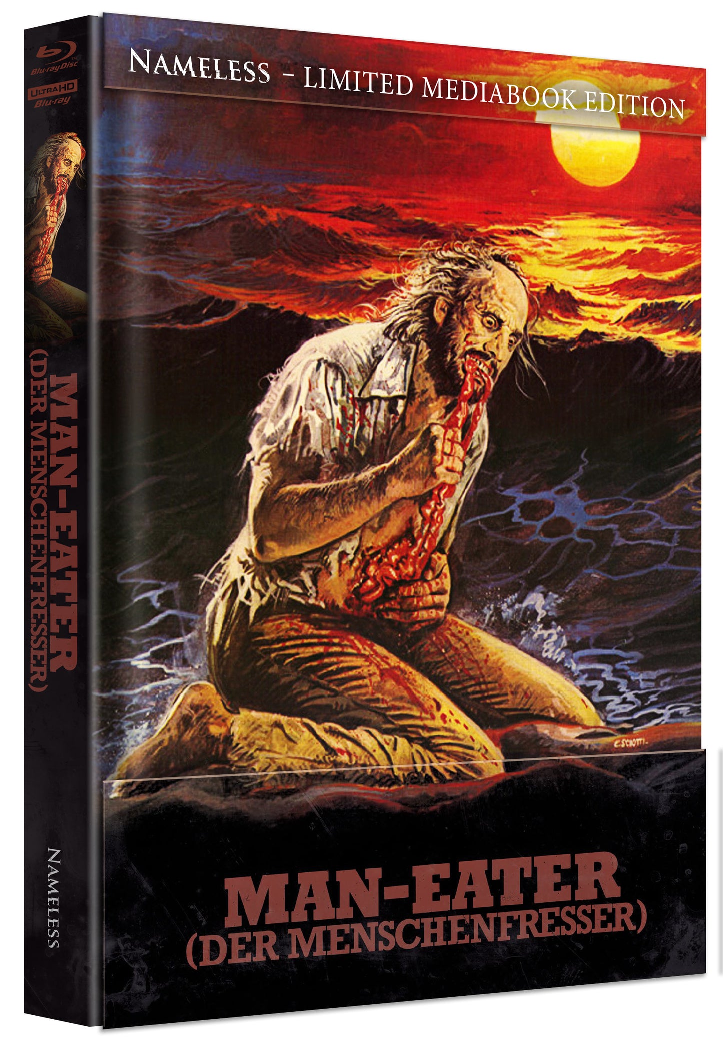 MAN EATER - MEDIABOOK - COVER G - 4K-UHD/2x BD