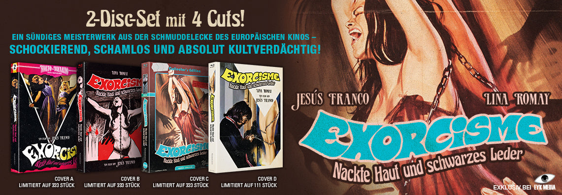 EXORCISME - COVER A-D FULL-SET - 4 MEDIABOOKS - 2DISC - BD-4CUTS