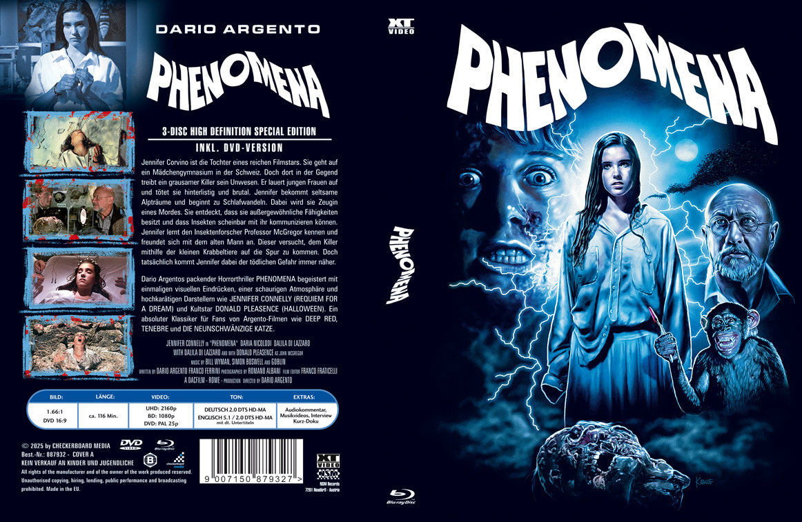 PHENOMENA - MEDIABOOK - COVER A - 2xBD/DVD - 3-DISC EDITION