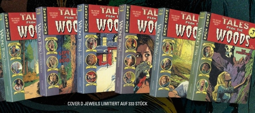 WRONG TURN 2-7 COVER D - COMIC - SET MIT 6 MEDIABOOKS - BD/4K-UHD