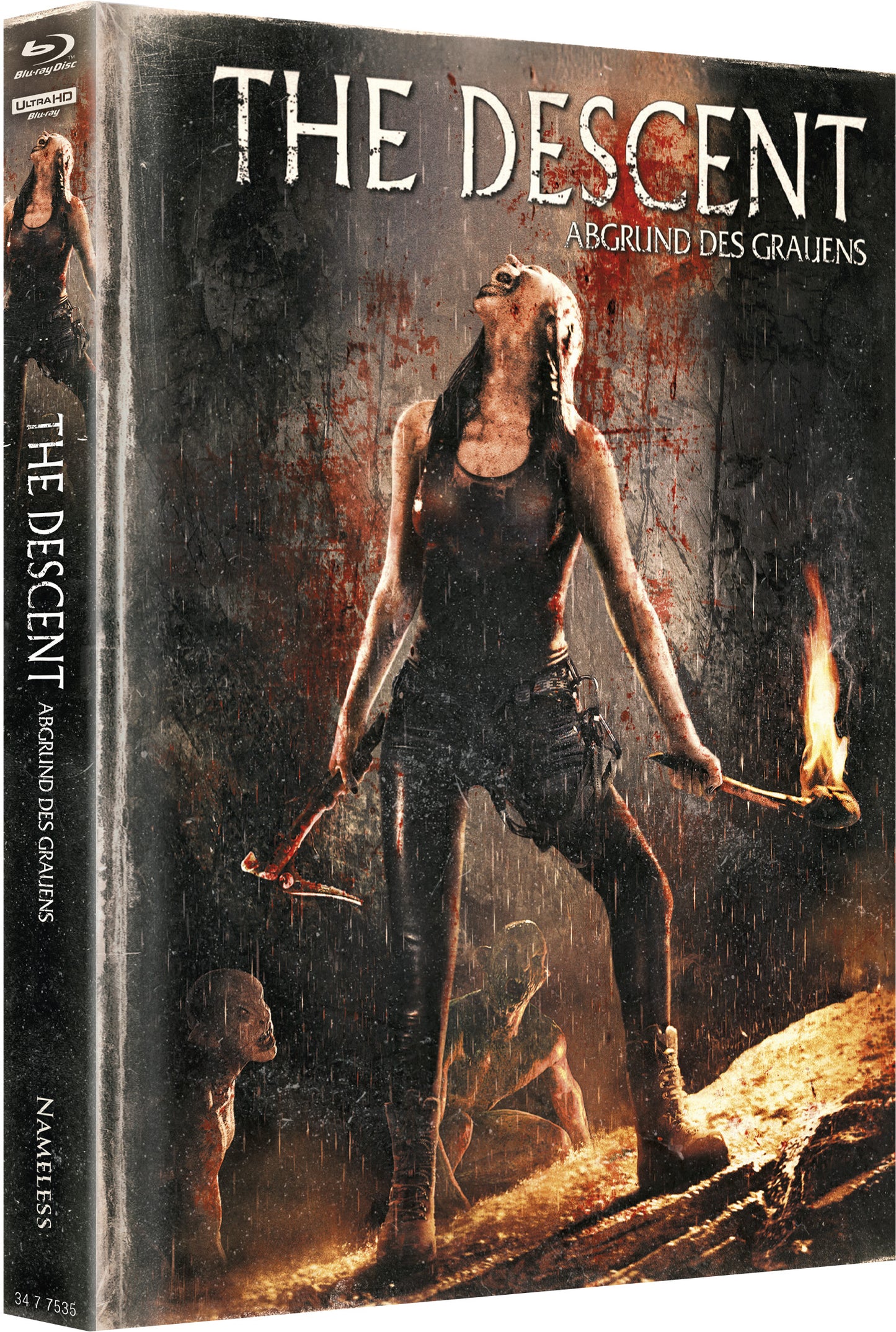THE DESCENT - MEDIABOOK - COVER F - WATTIERT - 4K-UHD/BD