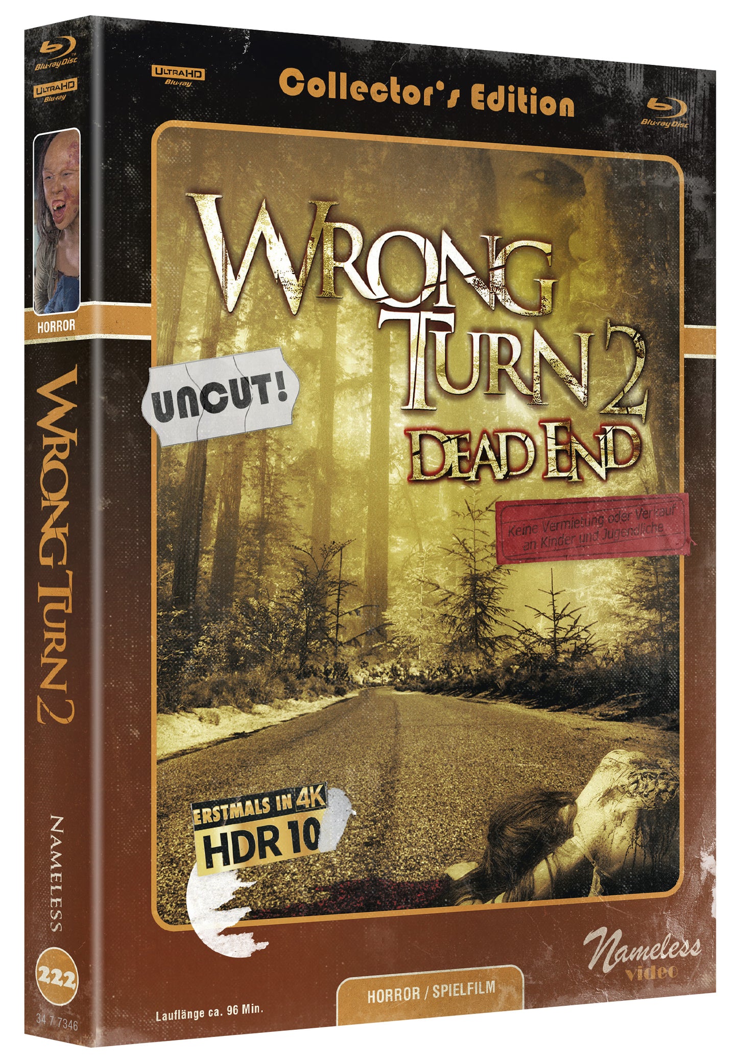 WRONG TURN 2 - MEDIABOOK - COVER C - ORIGINAL - RETRO - BD/4K-UHD