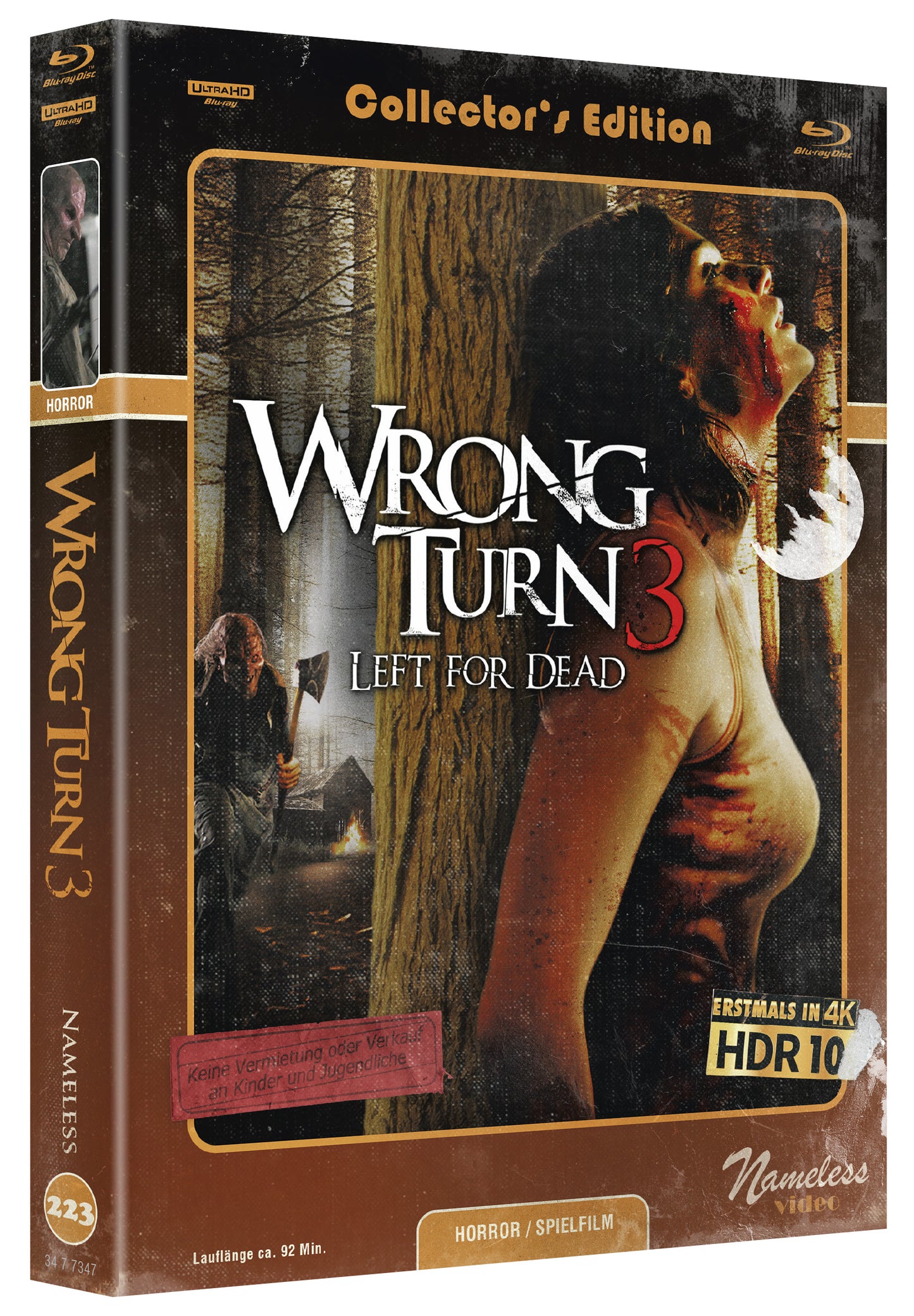 WRONG TURN 3 - MEDIABOOK - COVER C - ORIGINAL - RETRO - BD/4K-UHD