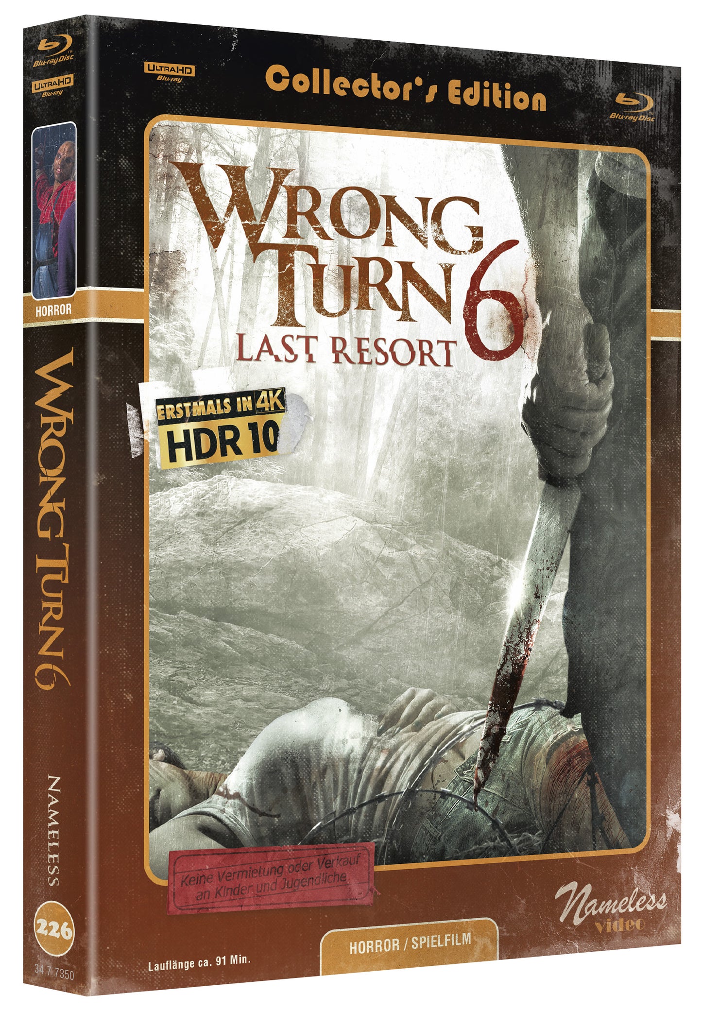 WRONG TURN 6 - MEDIABOOK - COVER C - ORIGINAL - RETRO - BD/4K-UHD