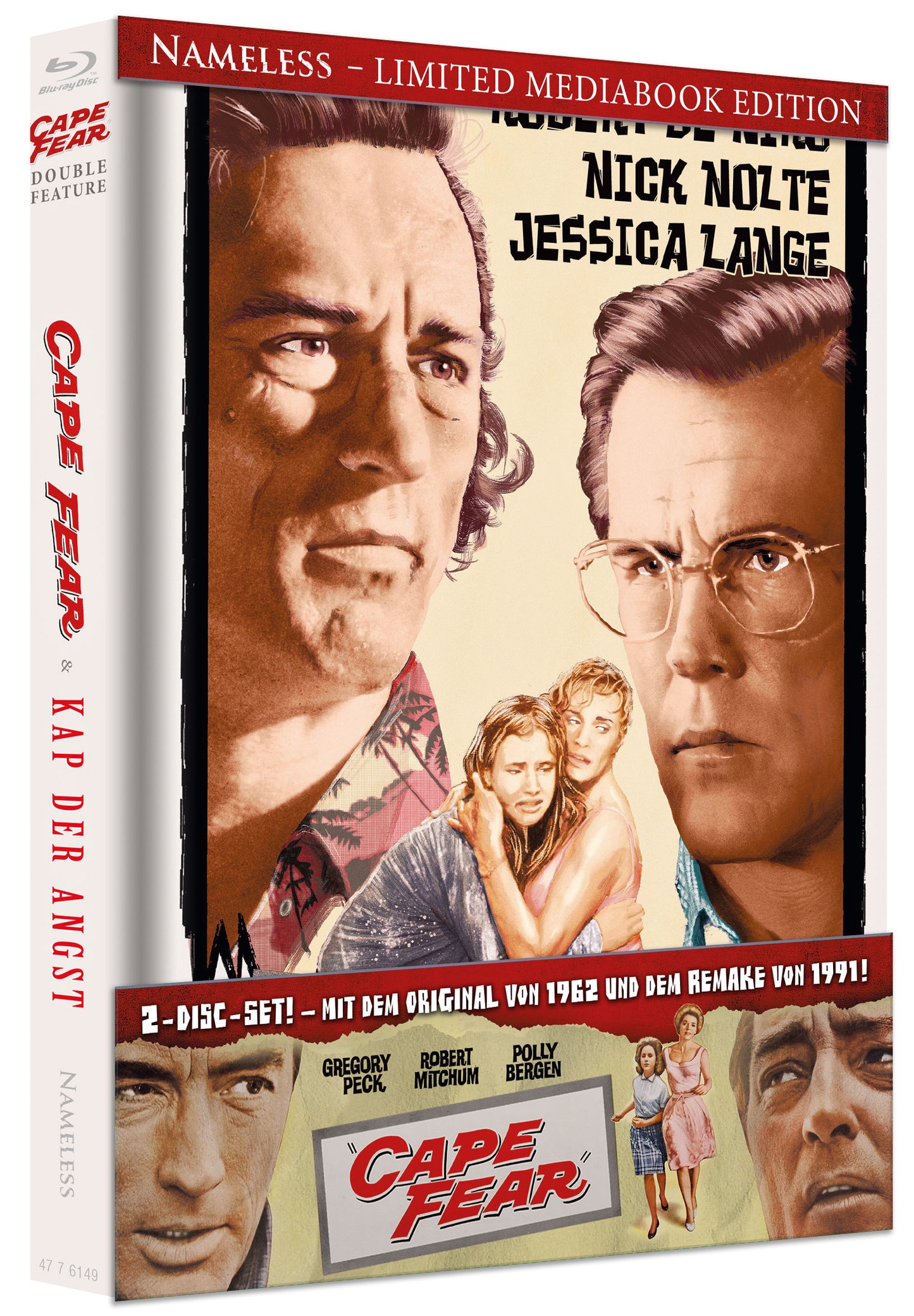 CAPE FEAR - KAP DER ANGST - DOUBLE FEATURE - MEDIABOOK - COVER B