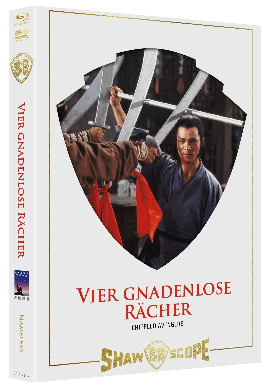 VIER GNADENLOSE RÄCHER - MEDIABOOK - COVER B - BD/DVD