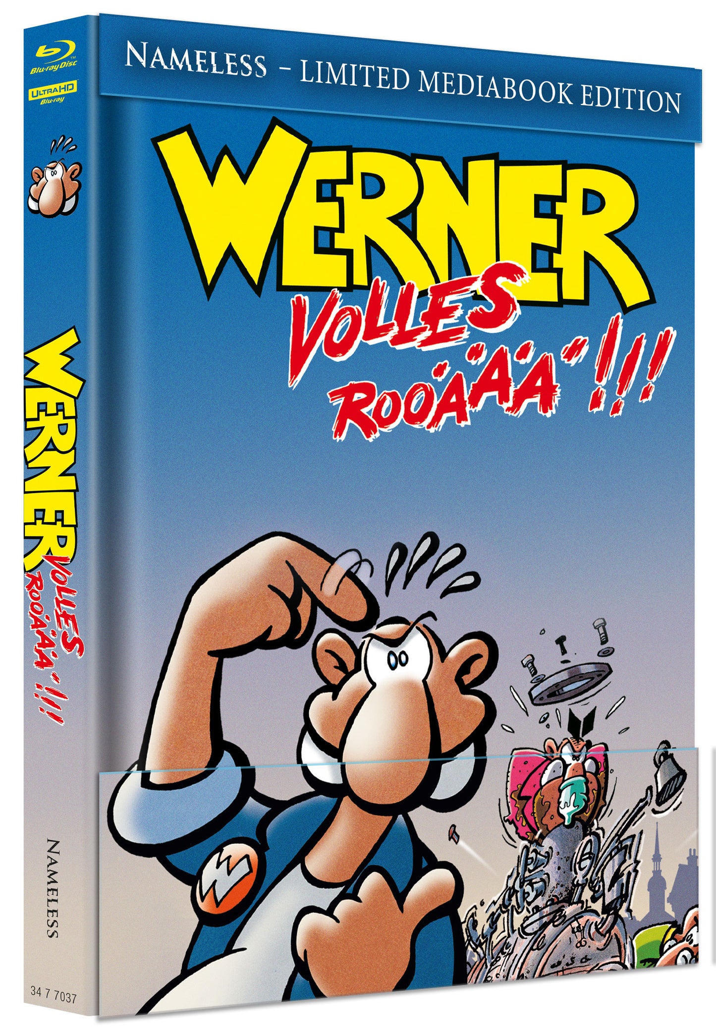 WERNER 3 VOLLES ROOÄÄÄ - MEDIABOOK - COVER A - UHD/BD