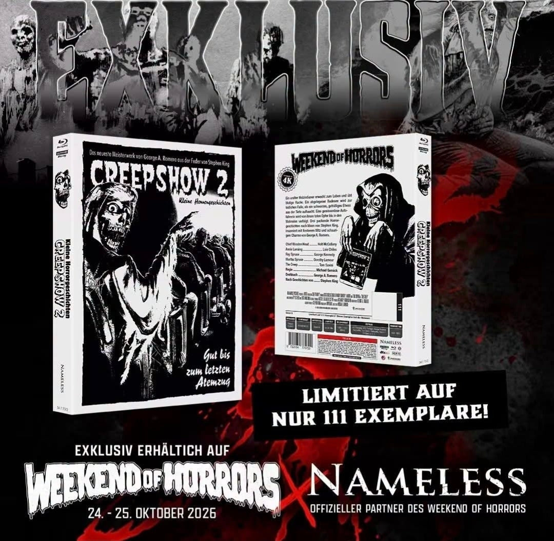 CREEPSHOW 2 - MEDIABOOK - WEEKEND OF HORROR WHITE EDITION - 4K-UHD/BD