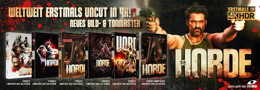DIE HORDE - FULL-SET 6 MEDIABOOKS - COVER A - F  4K-UHD/BD