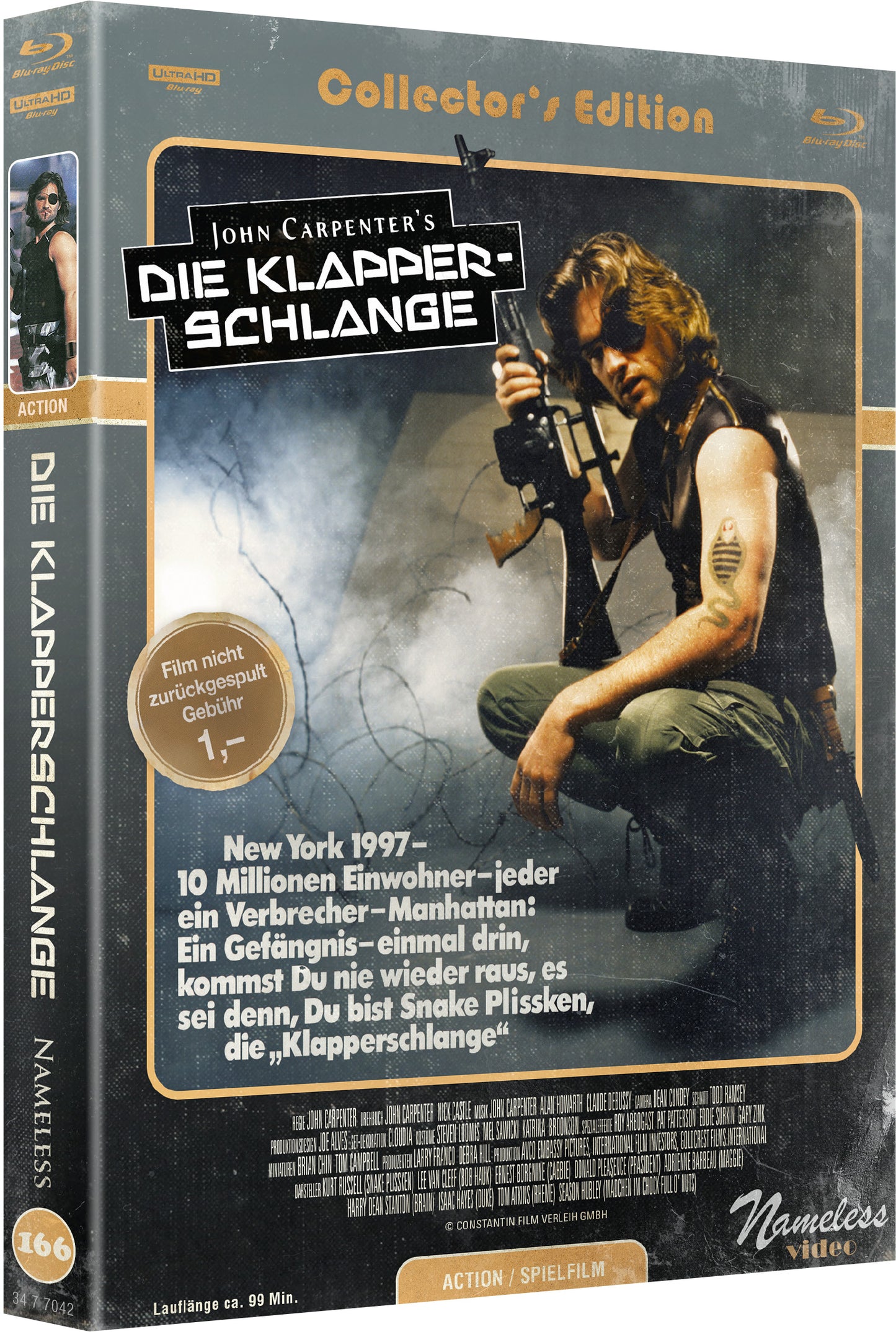 DIE KLAPPERSCHLANGE - MEDIABOOK - COVER C - UHD/BD