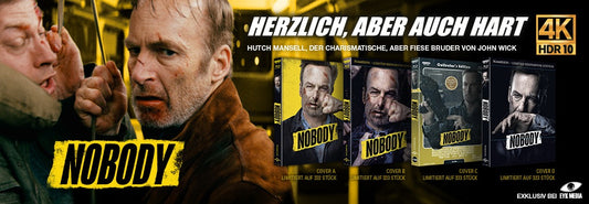 NOBODY - FULL-SET -4 MEDIABOOKS - COVER A,B,C UND D - UHD/BD