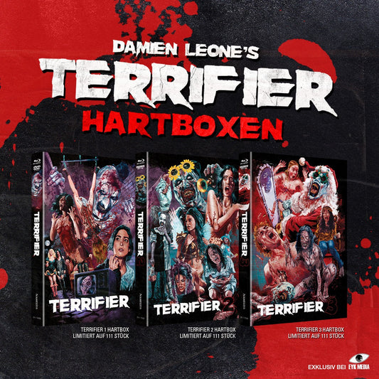 TERRIFIER 1 - 3 HARTBOXEN - FULLSET UHD/BD/DVD