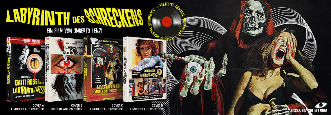 LABYRINTH DES SCHRECKENS - FULL-SET - 4 MEDIABOOKS - BD/DVD