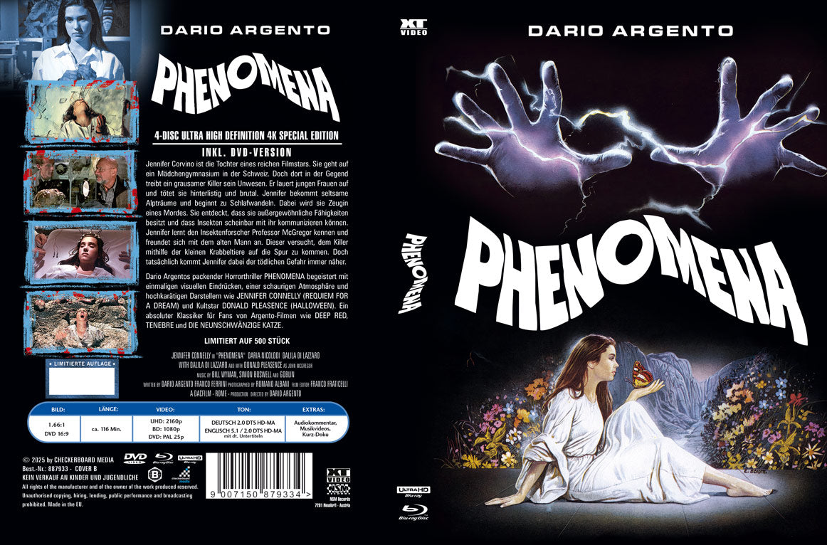 PHENOMENA - MEDIABOOK - COVER B - 4K-UHD/2xBD/DVD - 4-DISC EDITION