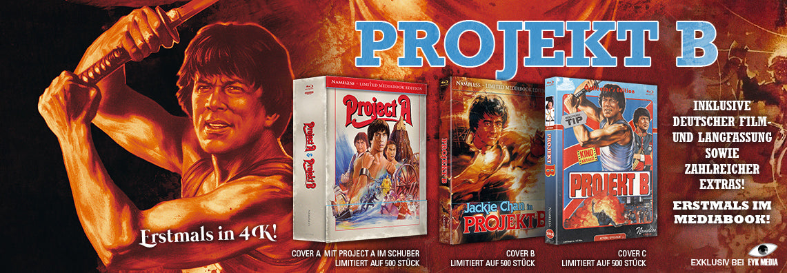 PROJECT A - DER SUPERFIGHTER+ PROJEKT B - FULLSET - 4 MEDIABOOKS+SCHUBEREDITION  - 4K-UHD/BD