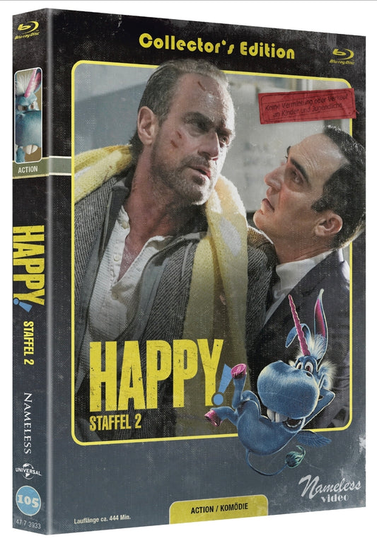 HAPPY - STAFFEL 2 - MEDIABOOK COVER C - 2 DISC BLU RAY