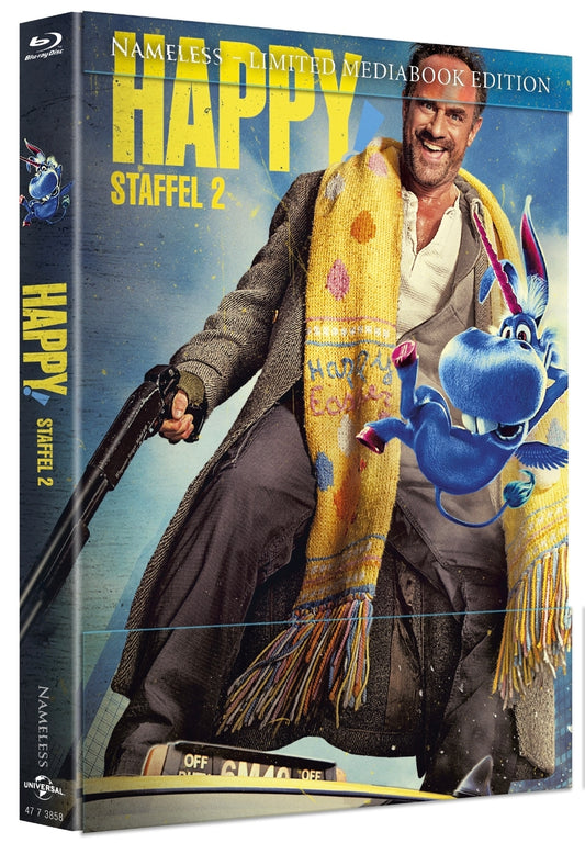 HAPPY - STAFFEL 2 - MEDIABOOK COVER B - 2 DISC BLU RAY