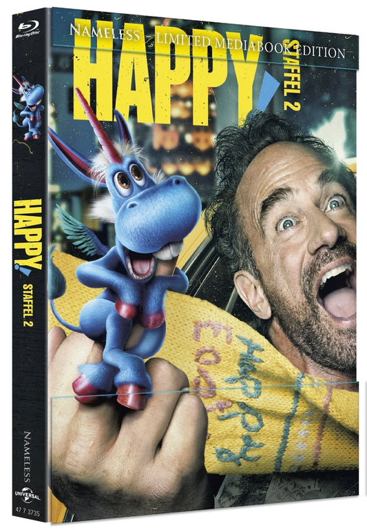 HAPPY - STAFFEL 2 - MEDIABOOK COVER A - 2 DISC BLU RAY
