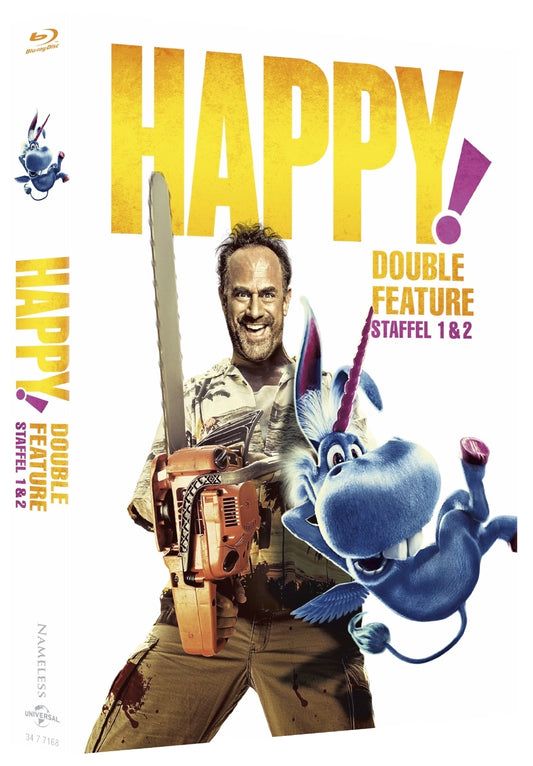 HAPPY - DOUBLE - FEATURE - STAFFEL 1&2 - BIGBOOK COVER B - BLU RAY