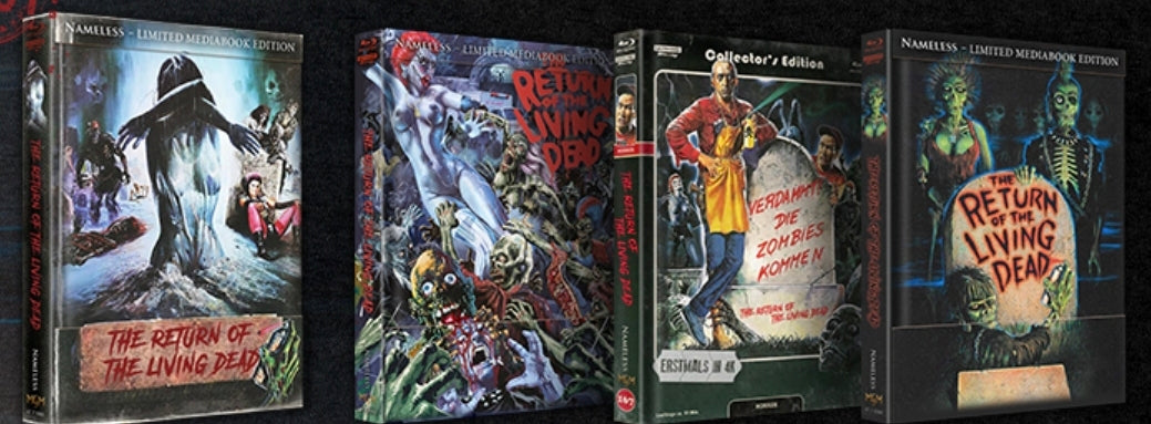 FULLSET - RETURN OF THE LIVING DEAD - MEDIABOOK BD/4K-UHD - COVER A, B, C UND D