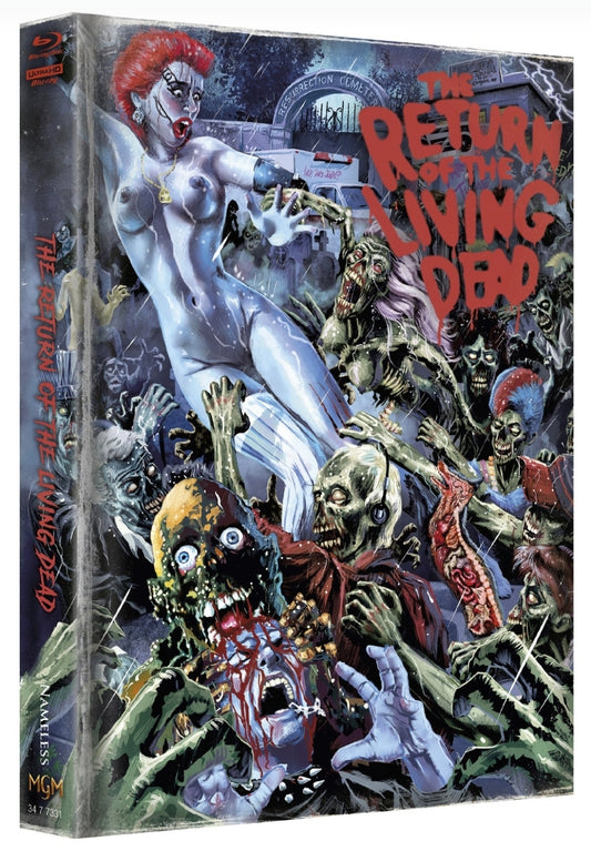 RETURN OF THE LIVING DEAD - MEDIABOOK BD/4K-UHD - WATTIERT - 111 LIMITIERT