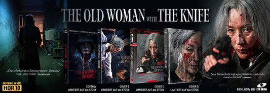 THE OLD WOMAN WHIT THE KNIFE - MEDIABOOK - FULL SET- 4K-UHD/BD