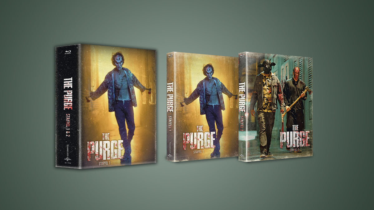 THE PURGE STAFFEL 1&2 - SCHUBER EDITION - 2 MEDIABOOK - BD/DVD