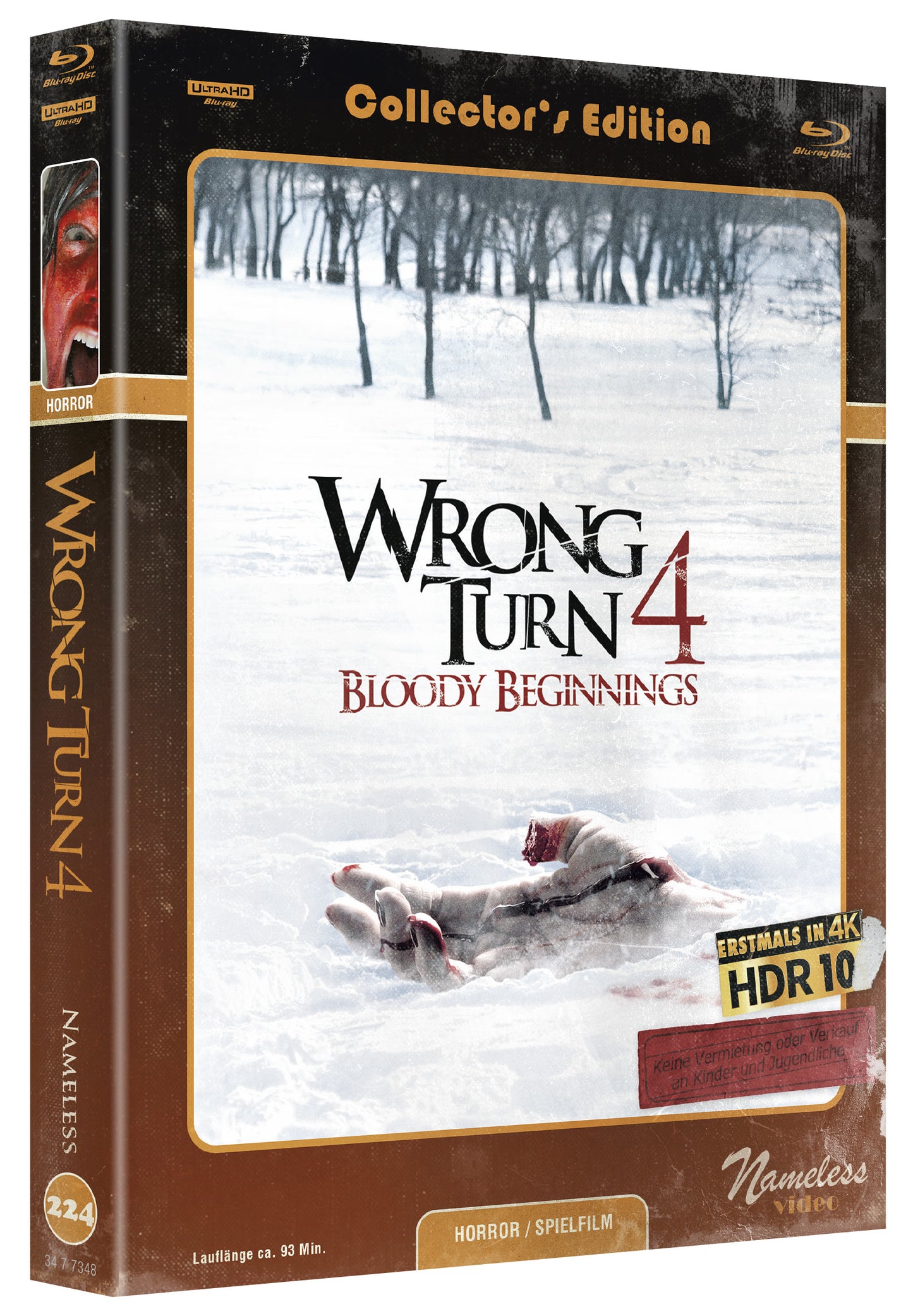WRONG TURN 4 - MEDIABOOK - COVER C - ORIGINAL - RETRO - BD/4K-UHD