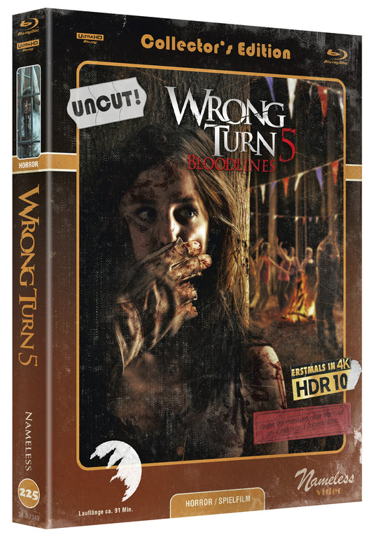 WRONG TURN 5 - MEDIABOOK - COVER C - ORIGINAL - RETRO -  BD/4K-UHD