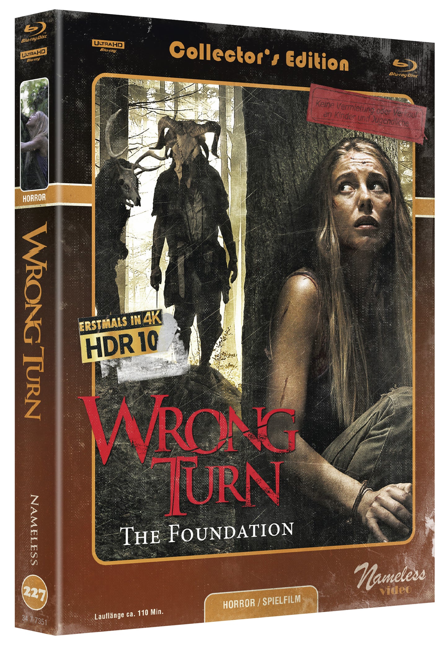 WRONG TURN 7 FOUNDATION - MEDIABOOK - COVER C - ORIGINAL - RETRO -  BD/4K-UHD