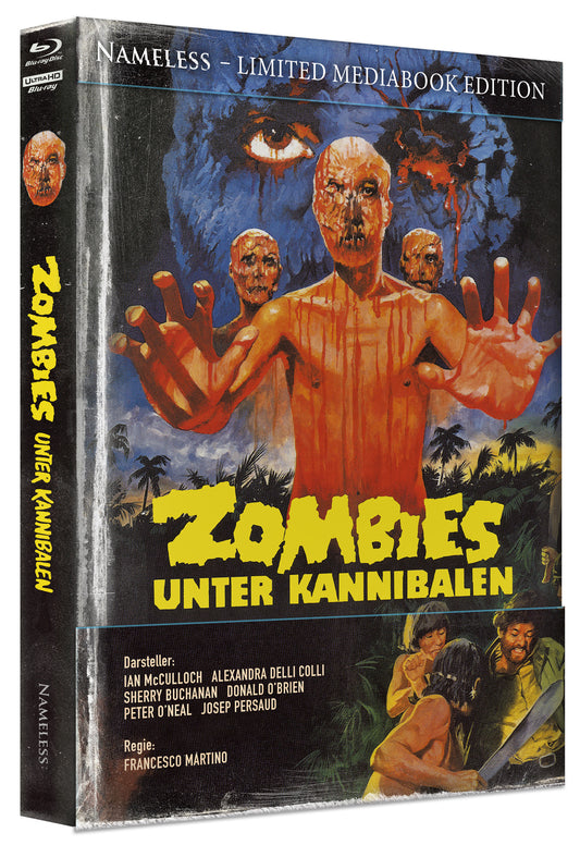ZOMBIES UNTER KANNIBALEN - MEDIABOOK - COVER F - WATTIERT - 4DISC EDITION