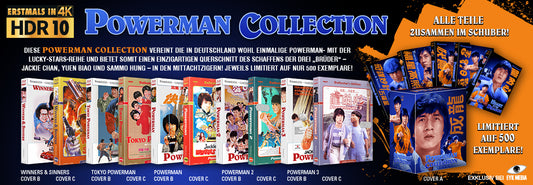 POWERMAN FULL SET  MIT COVER C - 5 MEDIABOOKS  - BD/4K-UHD