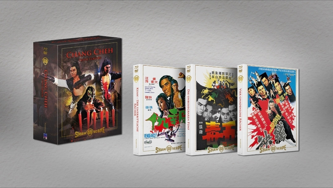 CHANG CHEH – TRIPLE FEATURE - SCHUBER EDITION 3 MEDIABOOKS COVER A  - BD/DVD